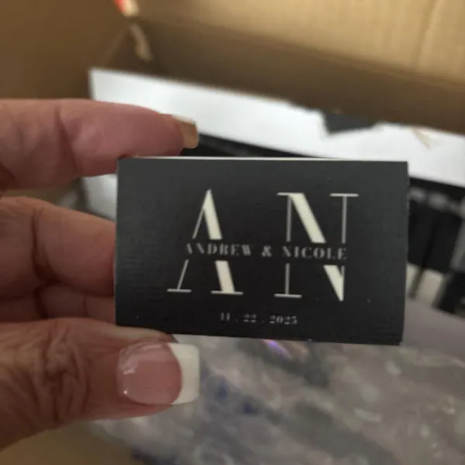 Wedding Supply Wholesale - Wholesale Gold Foil Foiled Personalized Wedding