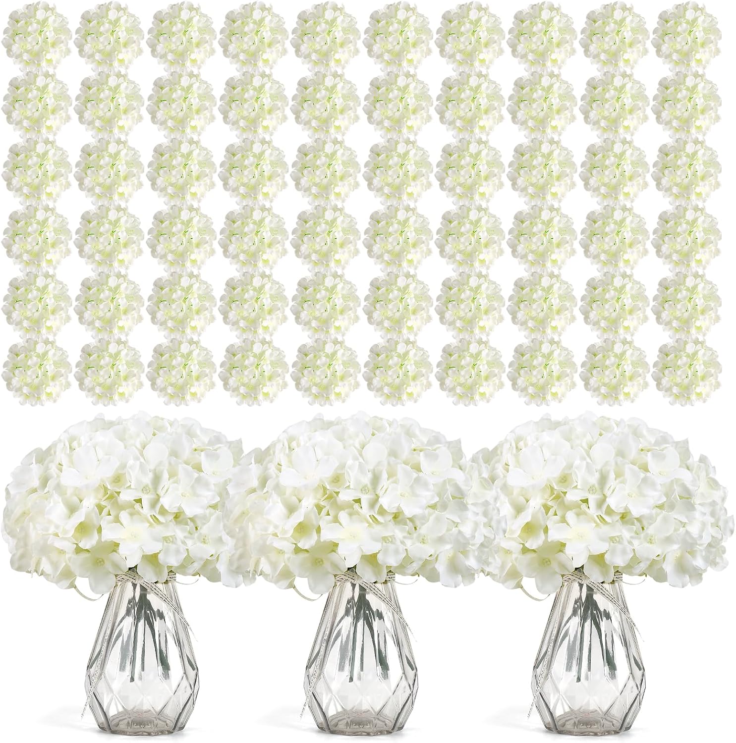 304 Pieces Bulk White Silk Art - Wedding Floral Supply ulasan dan harga