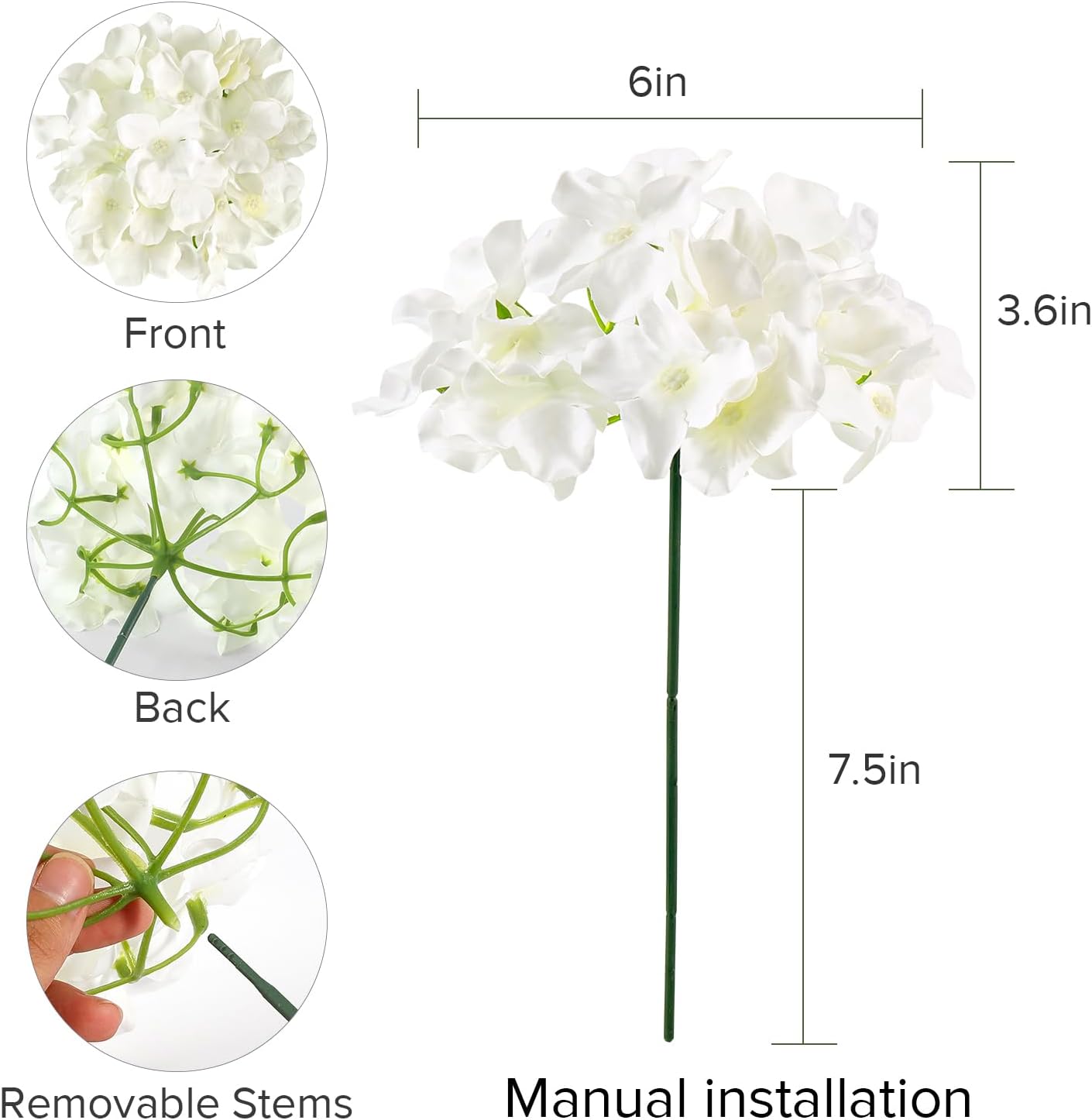 304 Pieces Bulk White Silk Art - Wedding Floral Supply ulasan dan harga