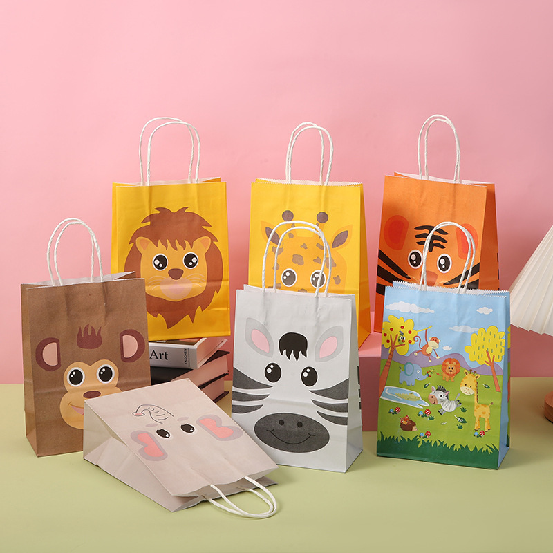 7pcs Cute Cartoon Zoo Animals  - Wedding Zoo ulasan dan harga