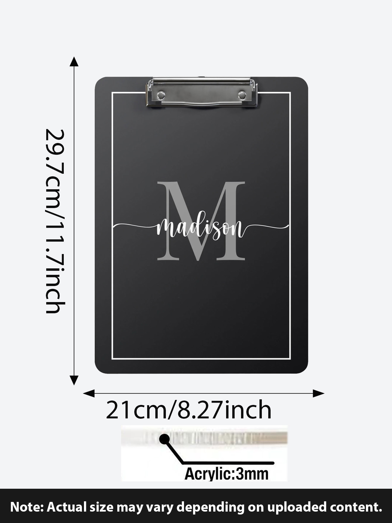 Custom Company Logo Clipboard, - Wedding Supply Company ulasan dan harga
