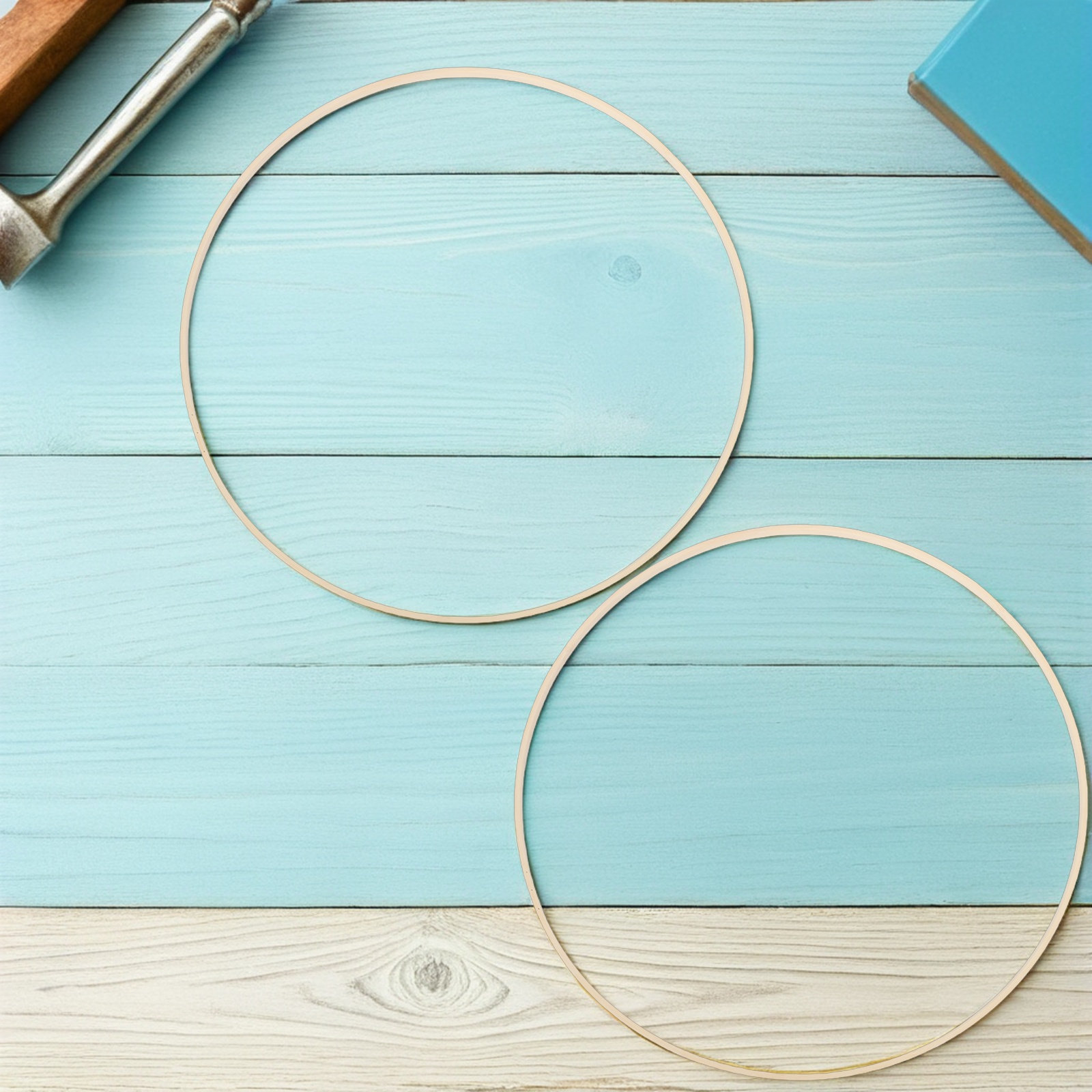 10Pcs Bamboo Floral Hoops Rust - Wedding Floral Supply ulasan dan harga