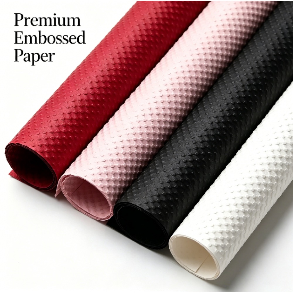 3D Dot Embossed Floral Wrap Pa - Wedding Floral Supply ulasan dan harga