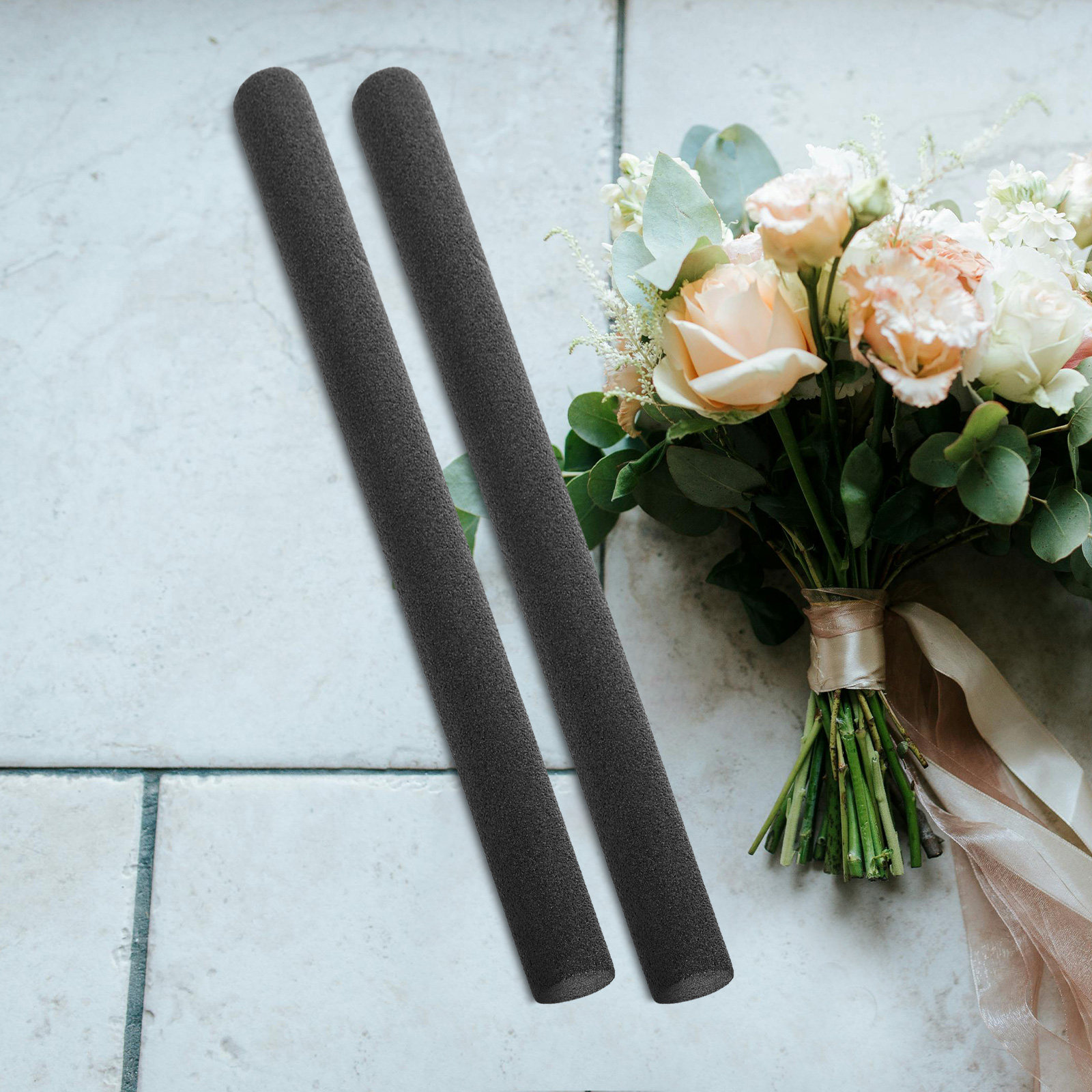 8Pcs Floral Foam Rods Black 1. - Wedding Floral Supply ulasan dan harga