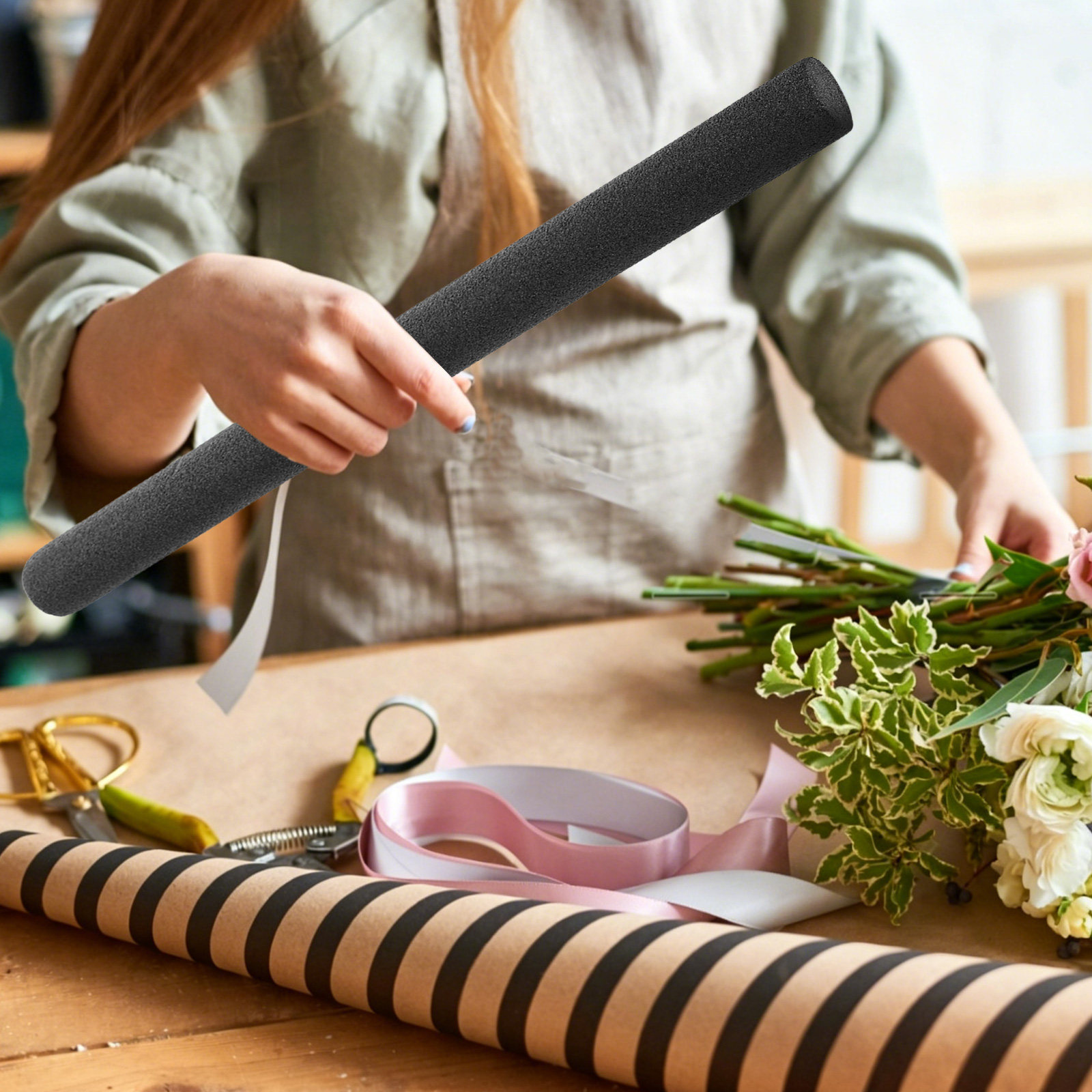 8Pcs Floral Foam Rods Black 1. - Wedding Floral Supply ulasan dan harga