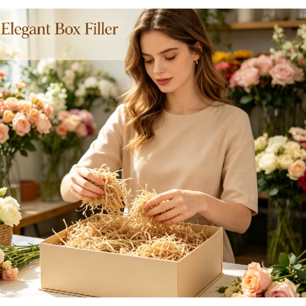 Natural Vintage Raffia Shred F - Wedding Floral Supply ulasan dan harga