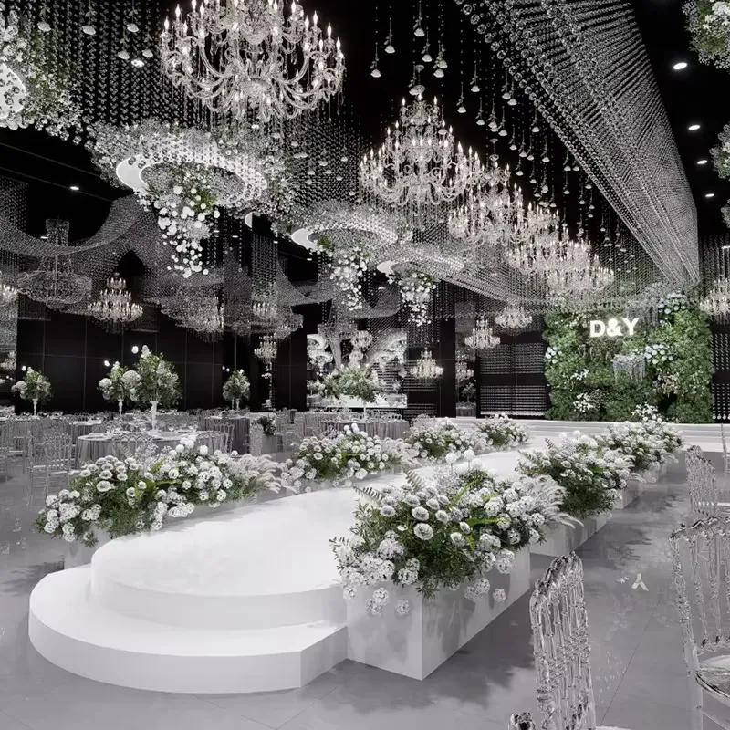 Customized Large Luxury LED Ch - Wedding Solution ulasan dan harga