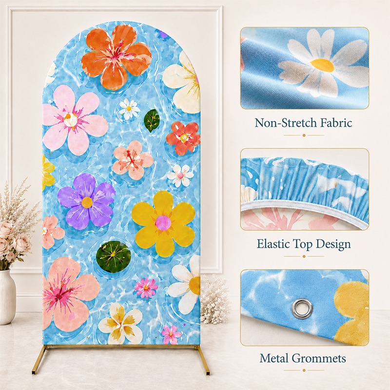 2D Flat Arch Backdrop Cover Si - Wedding Zoo ulasan dan harga