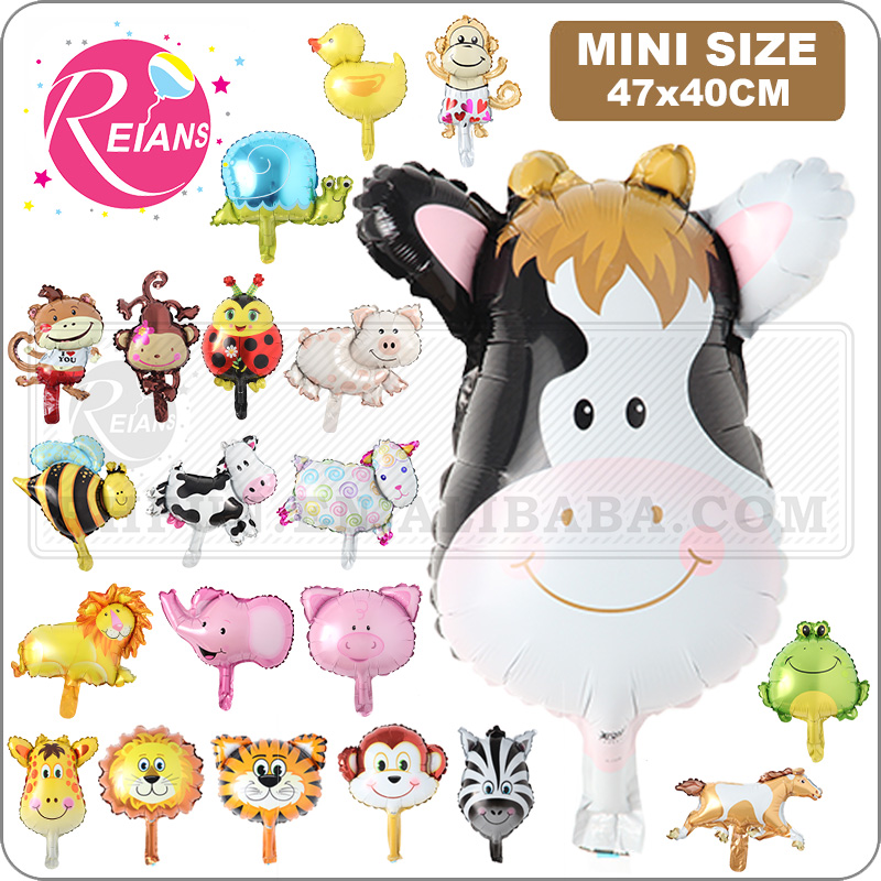 Mini Animal Head Foil Balloon, - Wedding Zoo ulasan dan harga