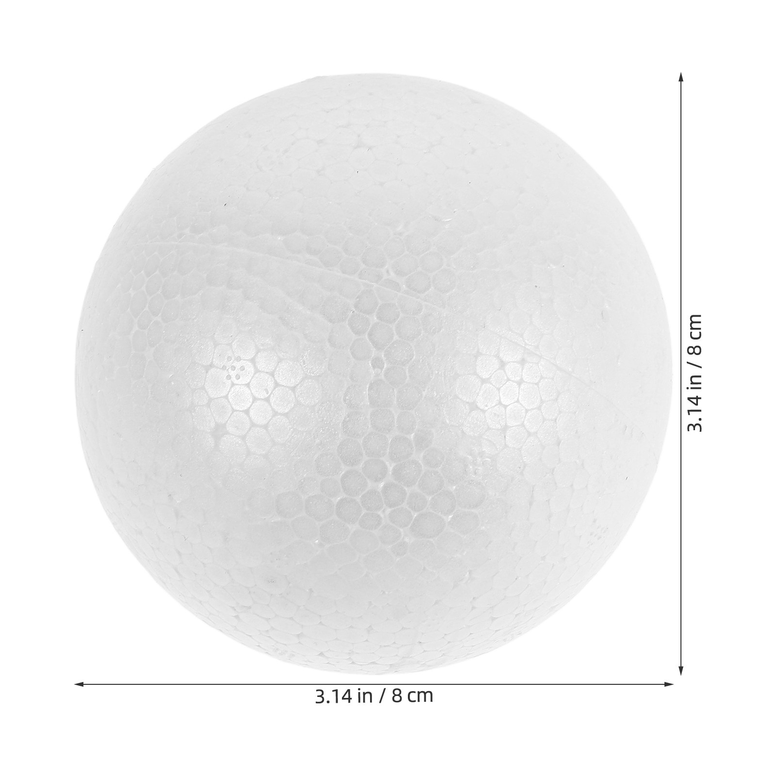12Pcs White Foam Balls Polysty - Wedding Floral Supply ulasan dan harga