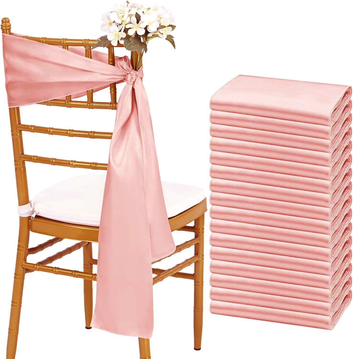 Wholesale 10/50pcs Satin Chair - Wedding Supply Wholesale ulasan dan harga