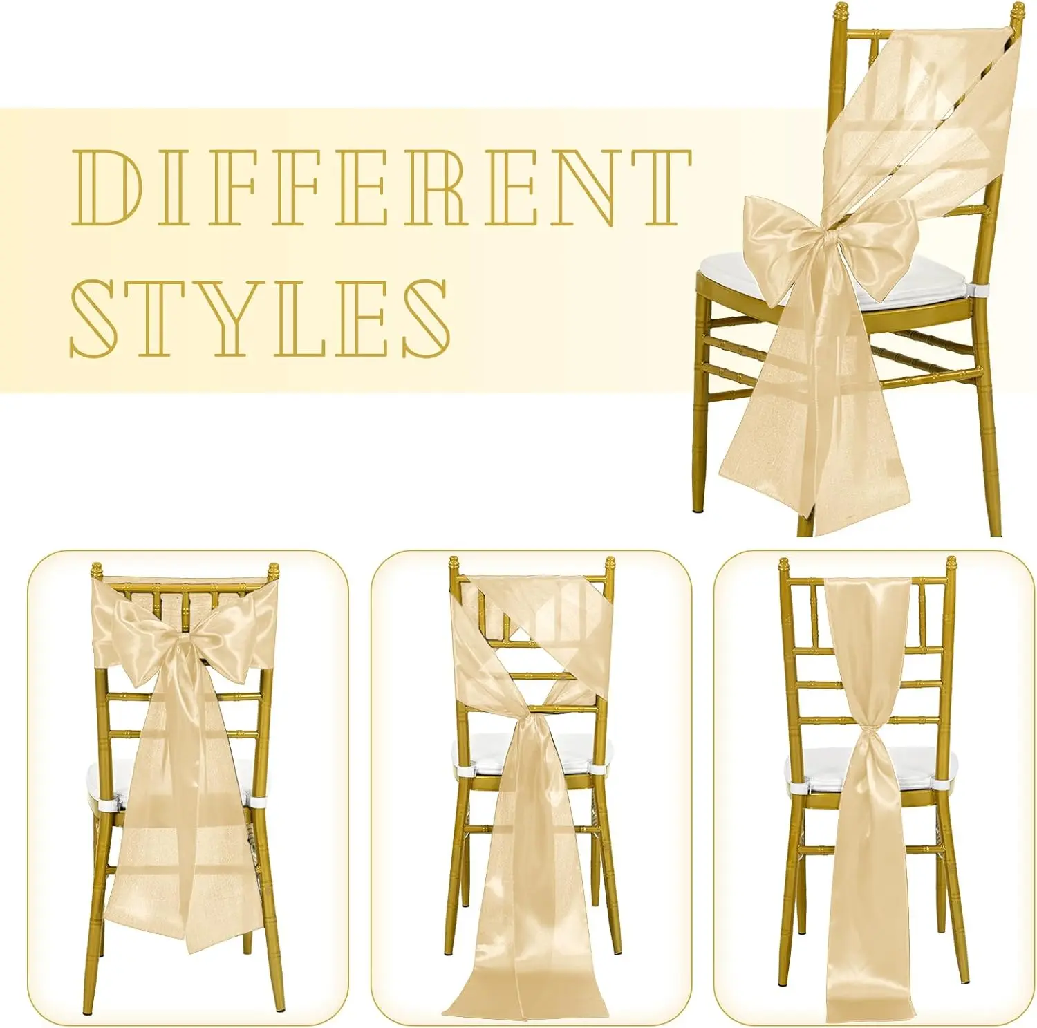 Wholesale 10/50pcs Satin Chair - Wedding Supply Wholesale ulasan dan harga