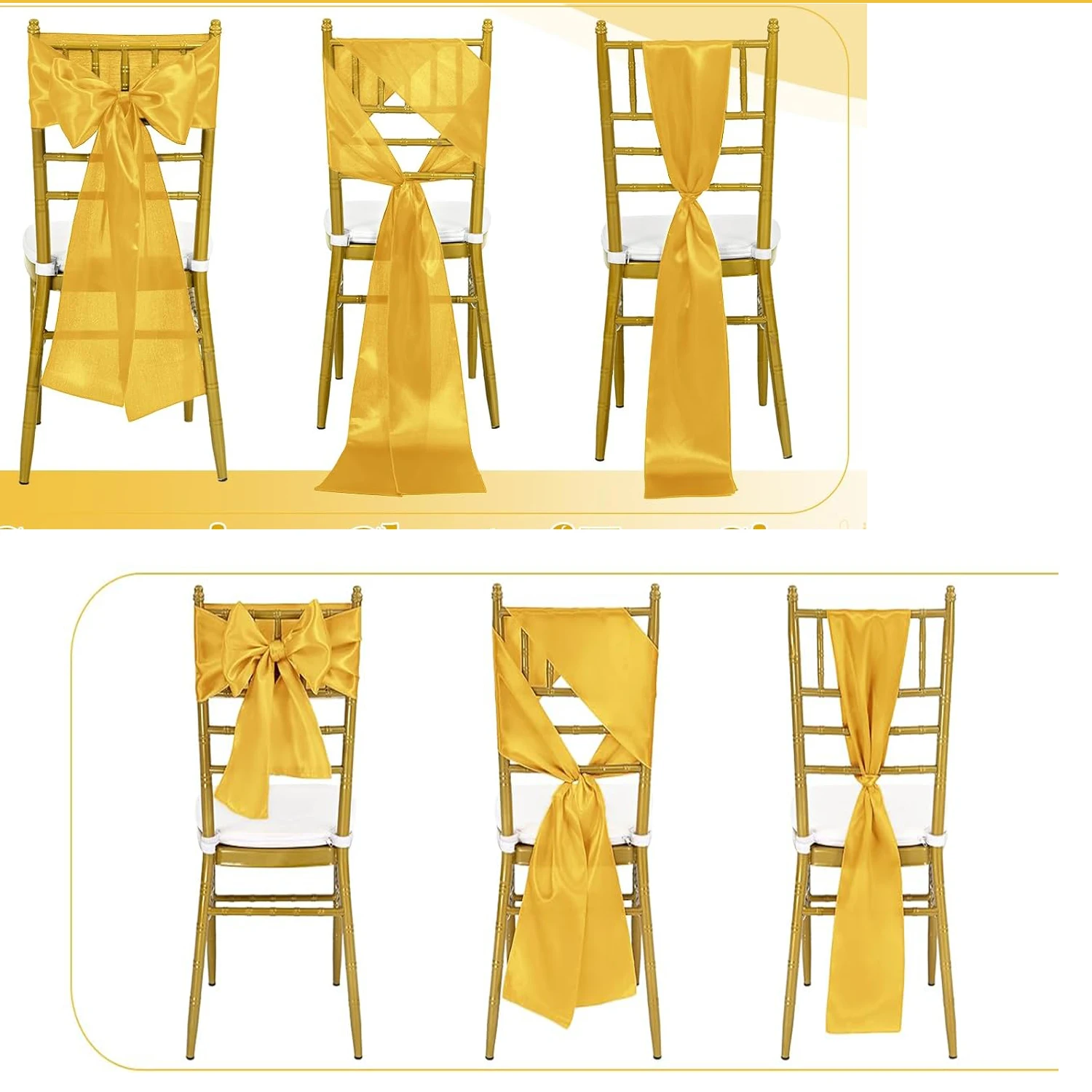 Wholesale 10/50pcs Satin Chair - Wedding Supply Wholesale ulasan dan harga