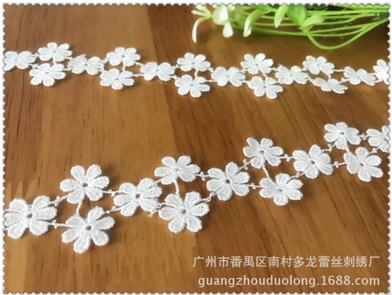2 Yards Polyester Flower Lace  - Wedding Water Supply ulasan dan harga